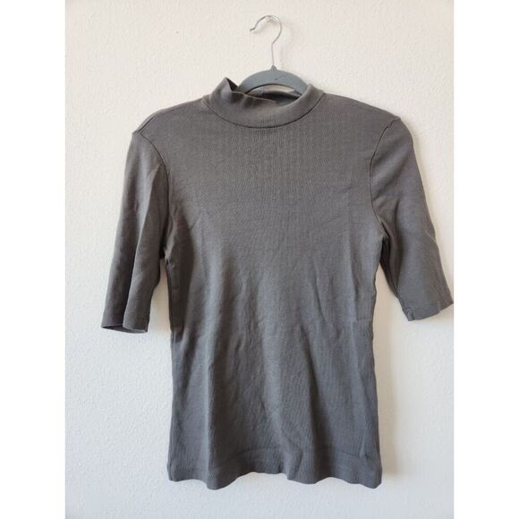 Michael Stars Helena Shine Mock Neck‎ Tee | Size M - Picture 4 of 9